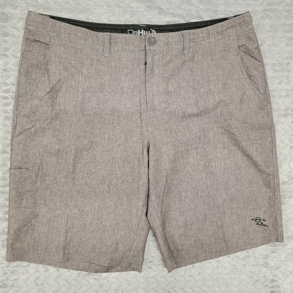 Da Hui Mens Shorts Size 40 Hybrid Heathered‎ Brown Tan - Picture 1 of 8
